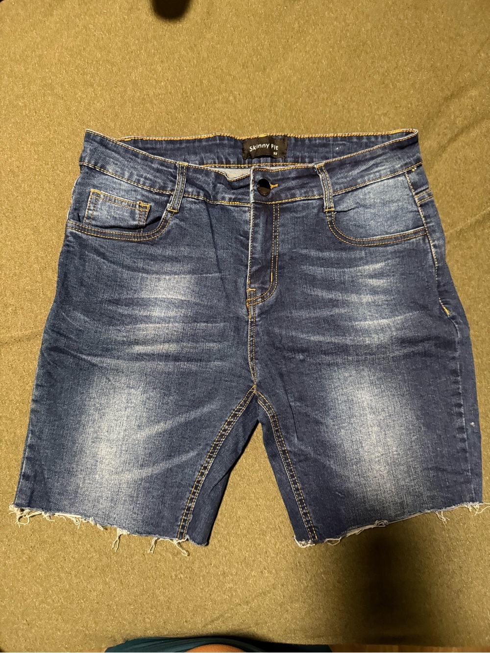 Women's Dark Blue Denim Jean Shorts
